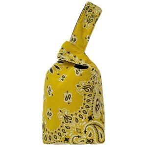 authentic Yellow paisley print Carlton YAITO knot bag